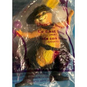 McDonald's 2007 Toy Shrek The Third "Puss In Boots" Character Toy Figurine 4"